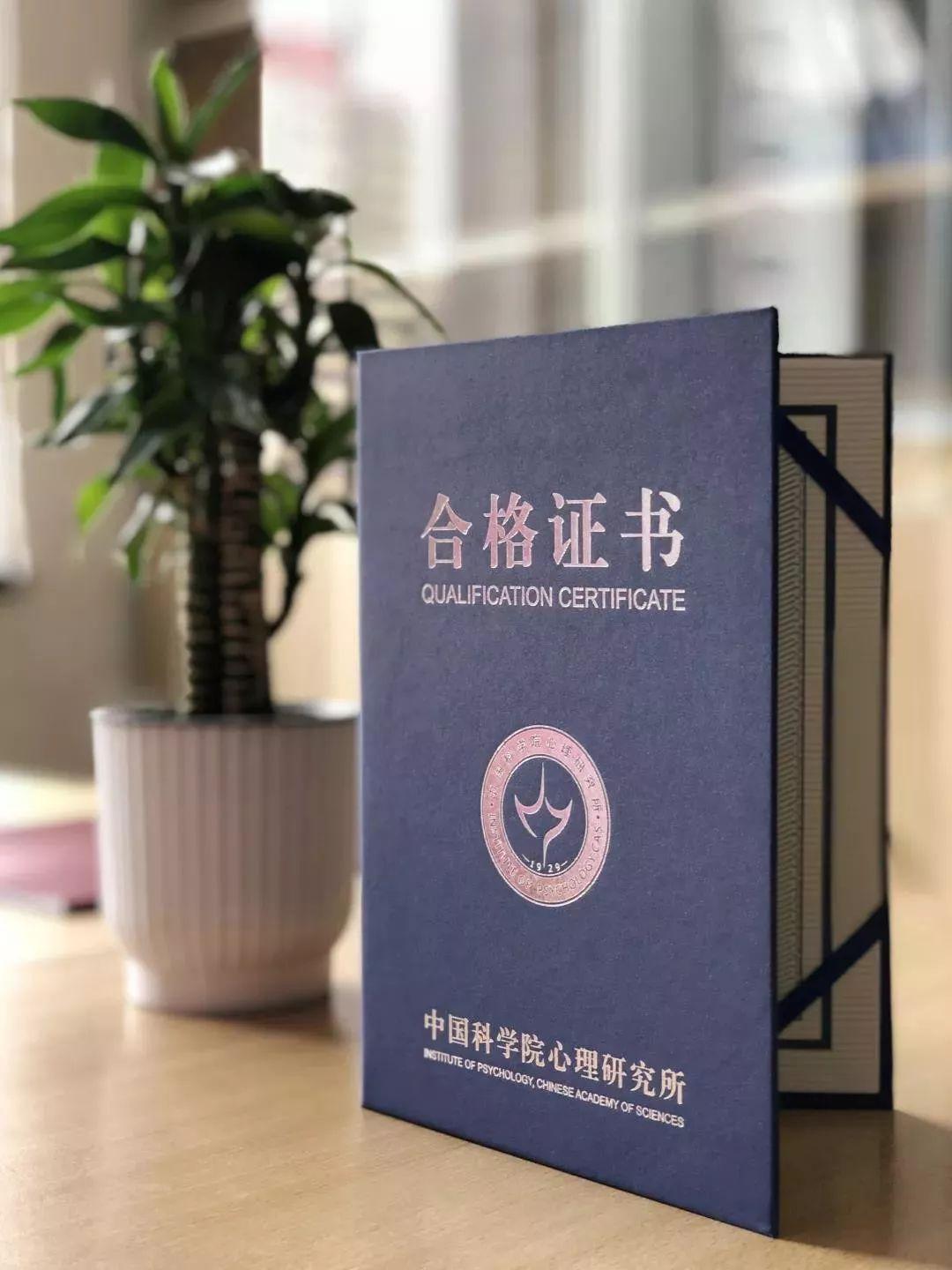 中科院心理咨询证书